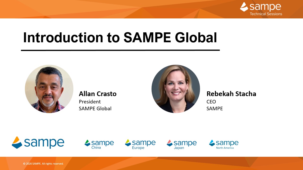 Line Sampe SAMPE Technical Sessions: Introduction to SAMPE Global – SAMPE Connext